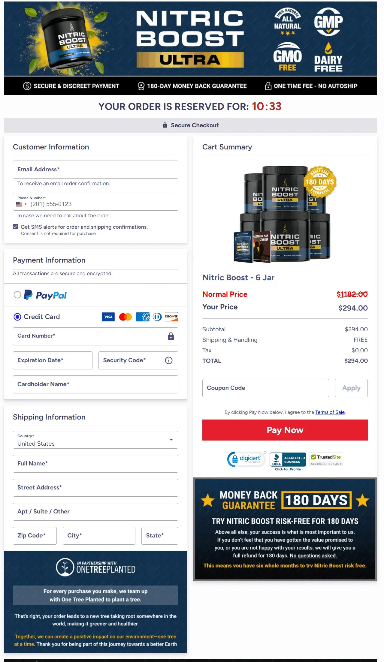 Nitric Boost supplement secure checkout