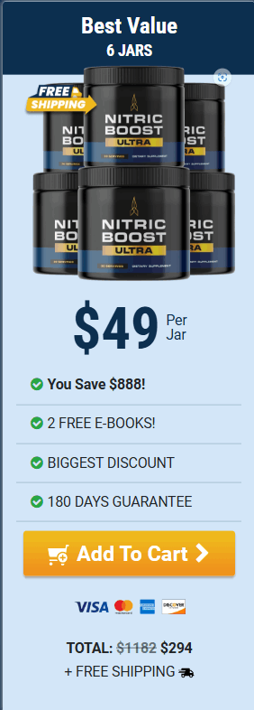 Nitric Boost Supplement 6 bottle